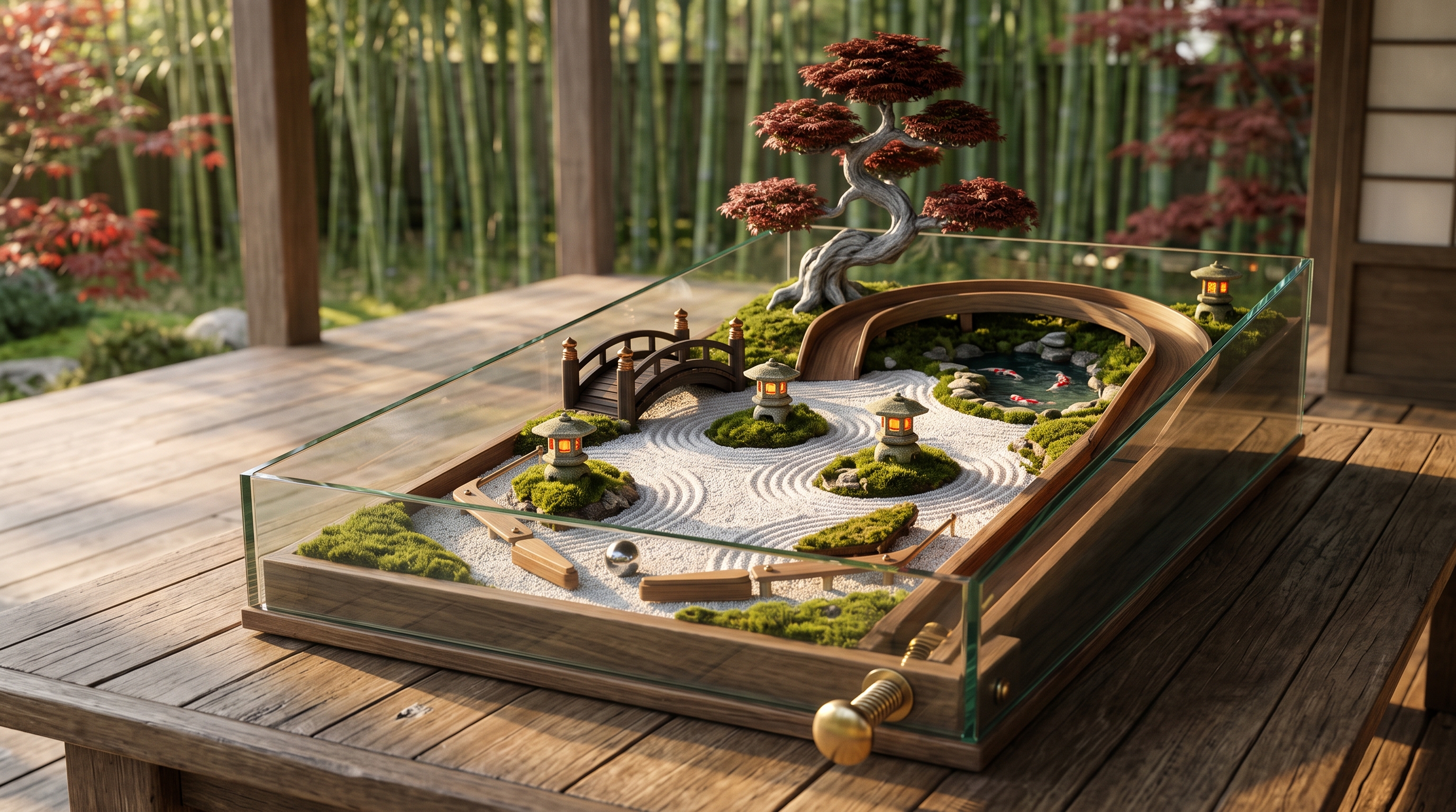 Terravia Quest Japanese Moss-Garden Pinball table